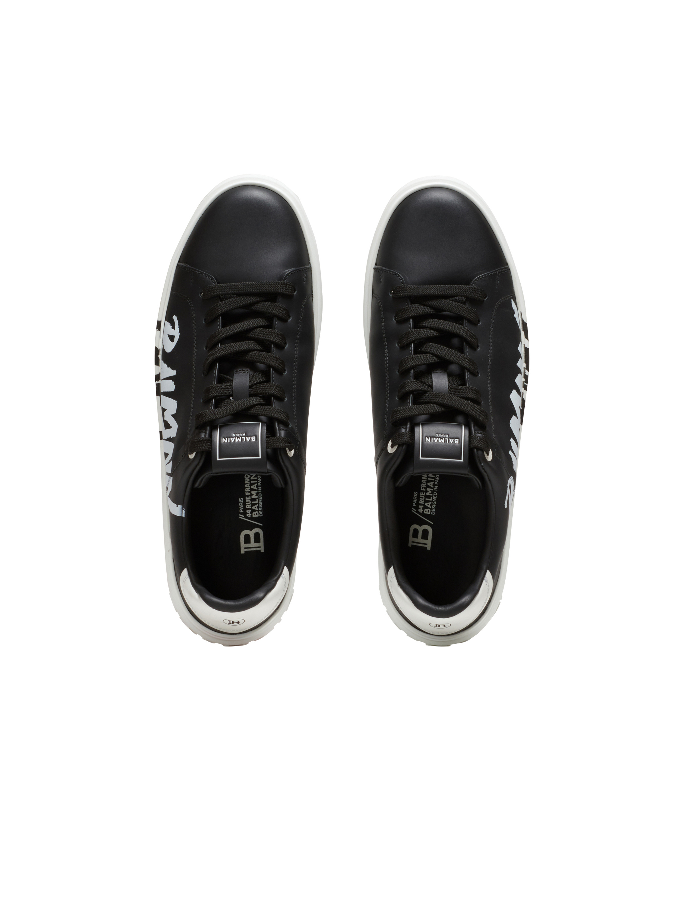 B-Court printed leather trainers - 3