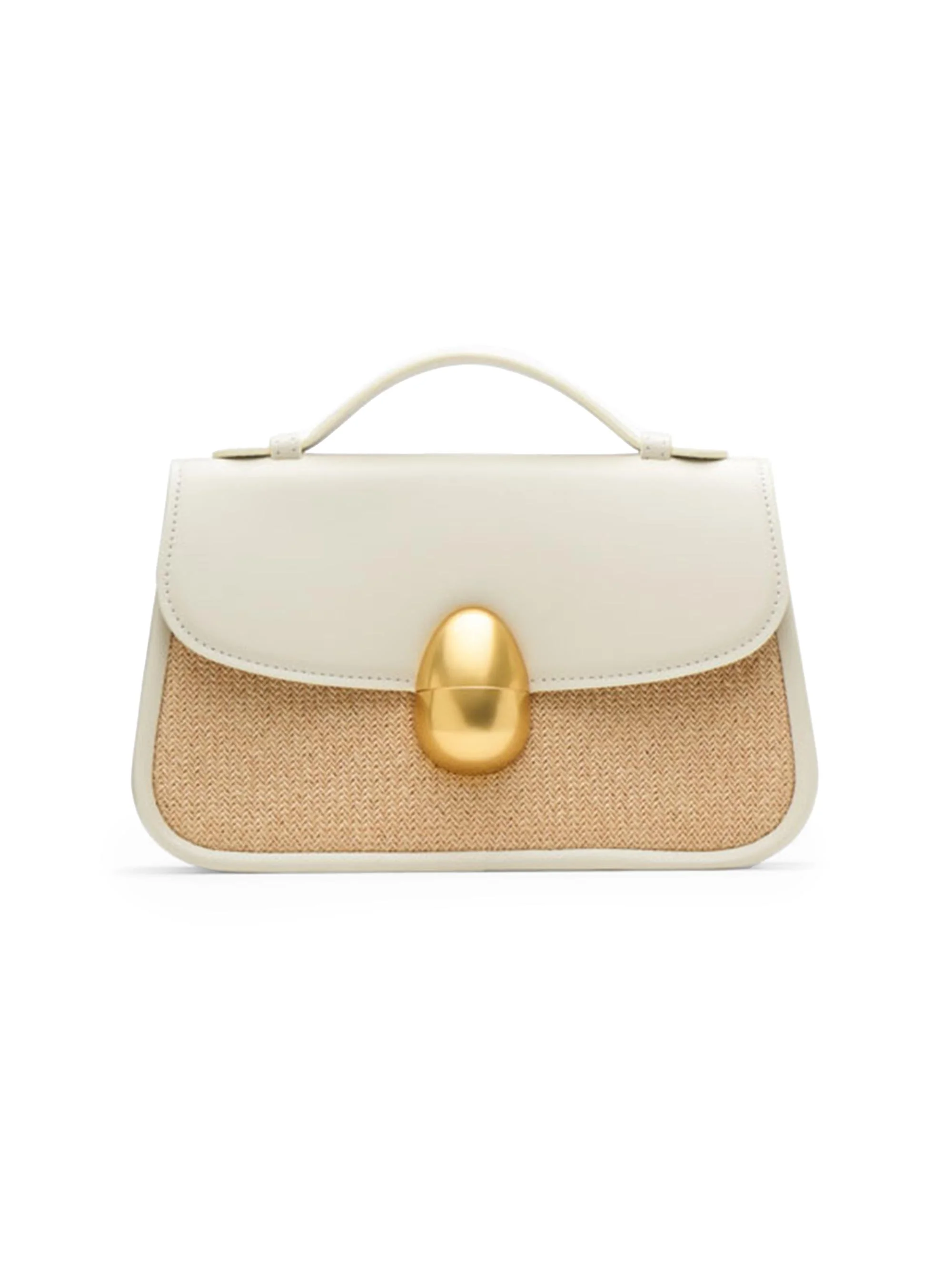 Women's Phoenix 1.0 Raffia-Leather Crossbody Bag - Natural Cream - 1
