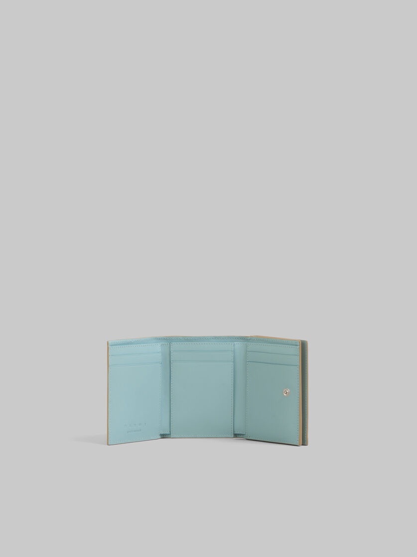 BEIGE LEATHER TRIFOLD WALLET WITH MARNI MENDING - 2