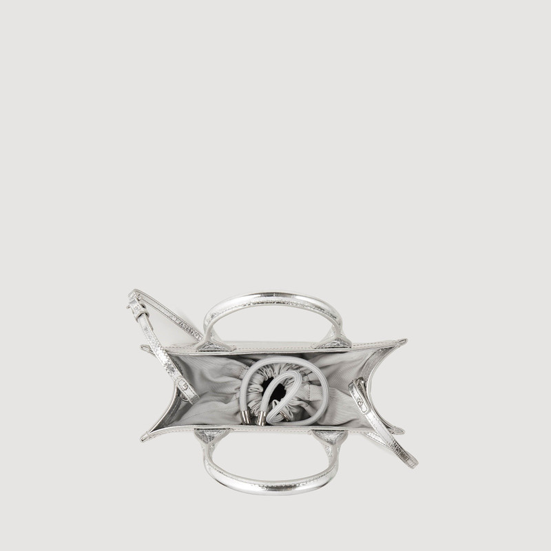 Kasbah small metallic leather tote bag 5