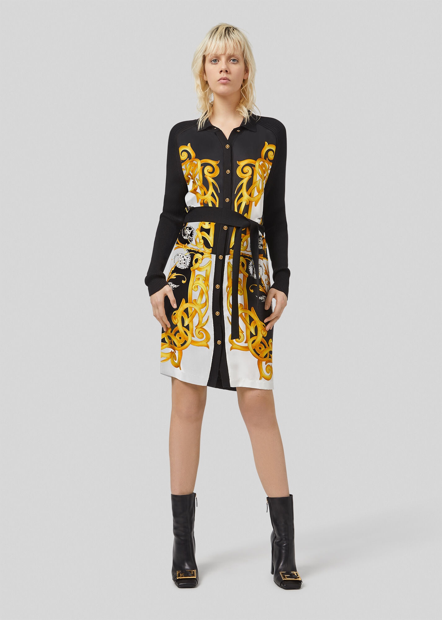 Barocco Acanthus Print Shirt Dress - 2