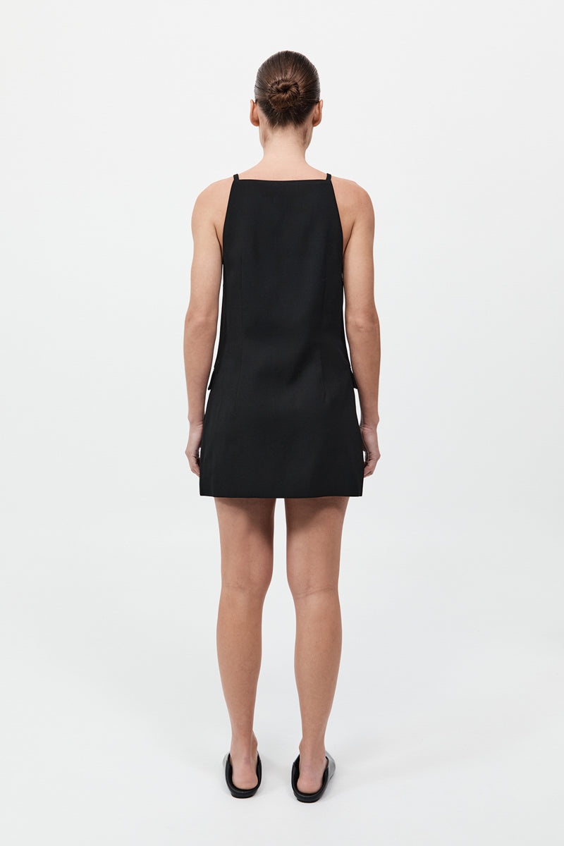 Hybrid Tailored Mini Dress - Black - 6