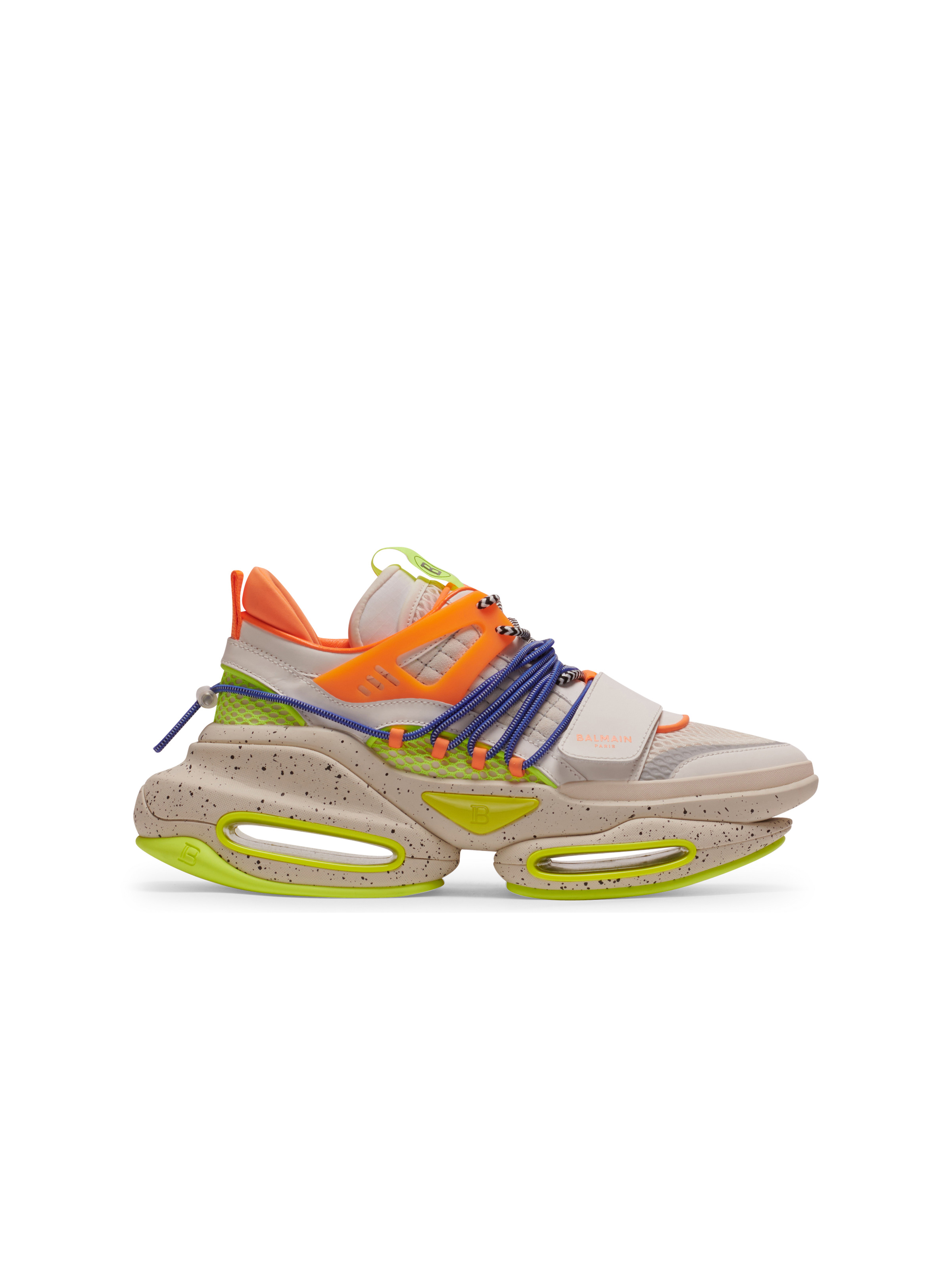 B-Bold low-top trainers in neoprene and suede - 1