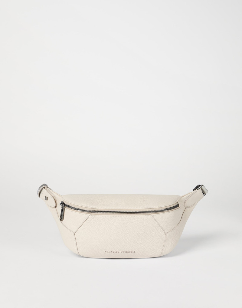 BC Duo belt bag in grained soft leather with monili 1