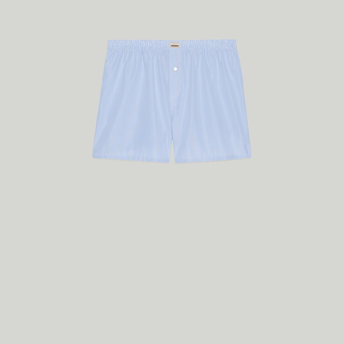 Striped cotton shorts - 1