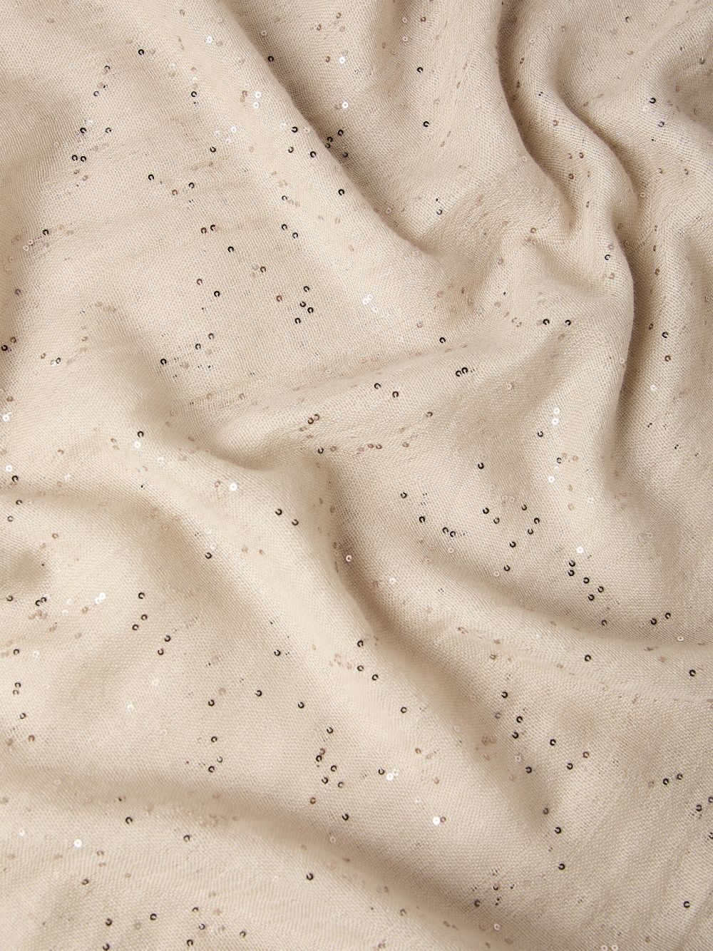 sequin-embellished scarf - 4