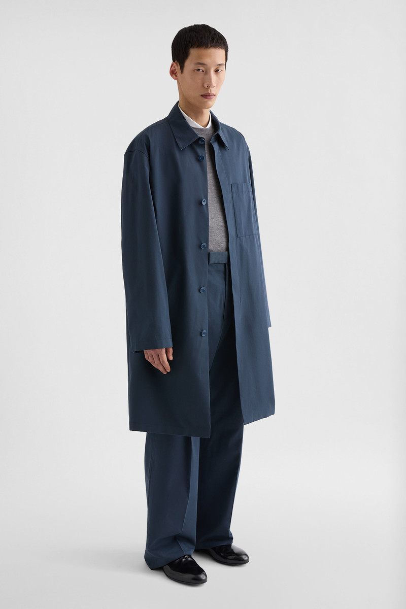 Cotton Blend Poplin Coat 6