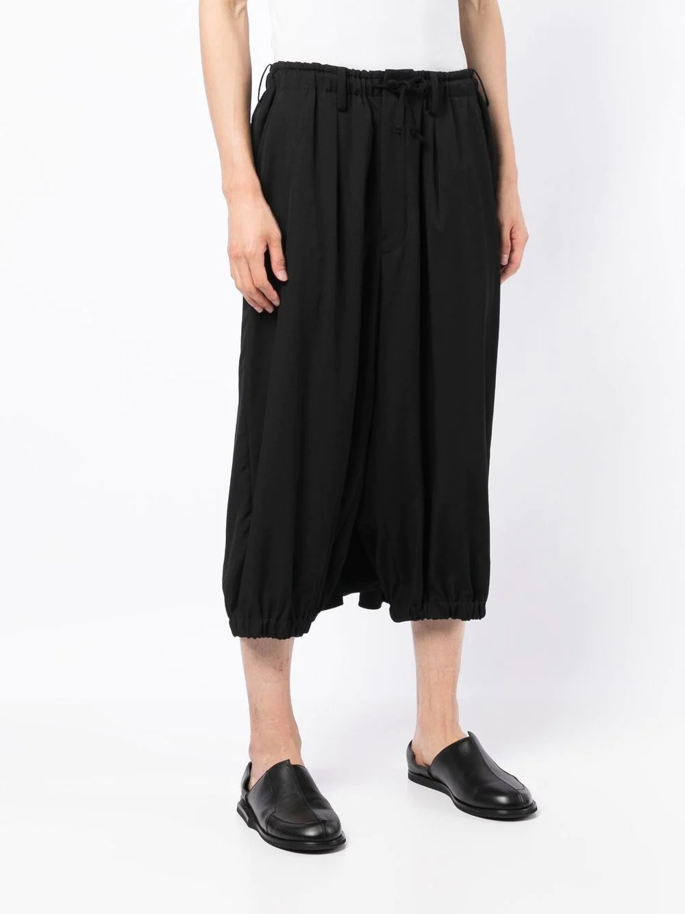 cropped-leg sarrouel trousers - 3