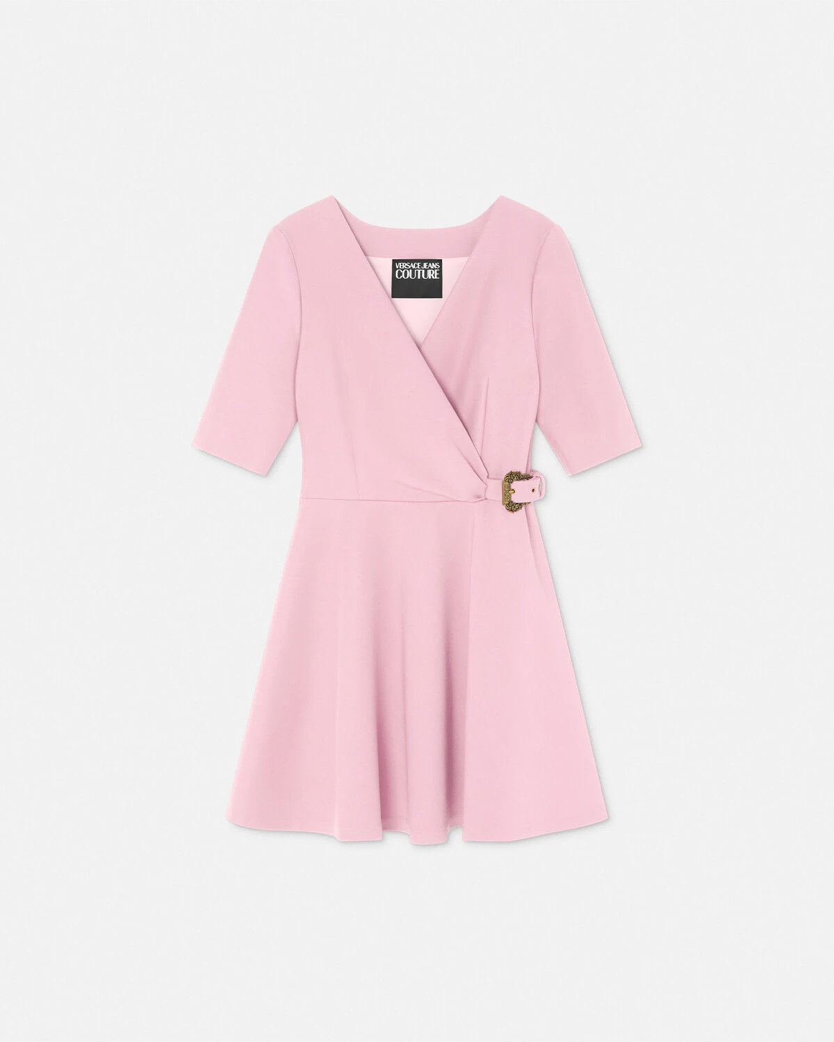 Baroque Buckle Shift Mini Dress - 1
