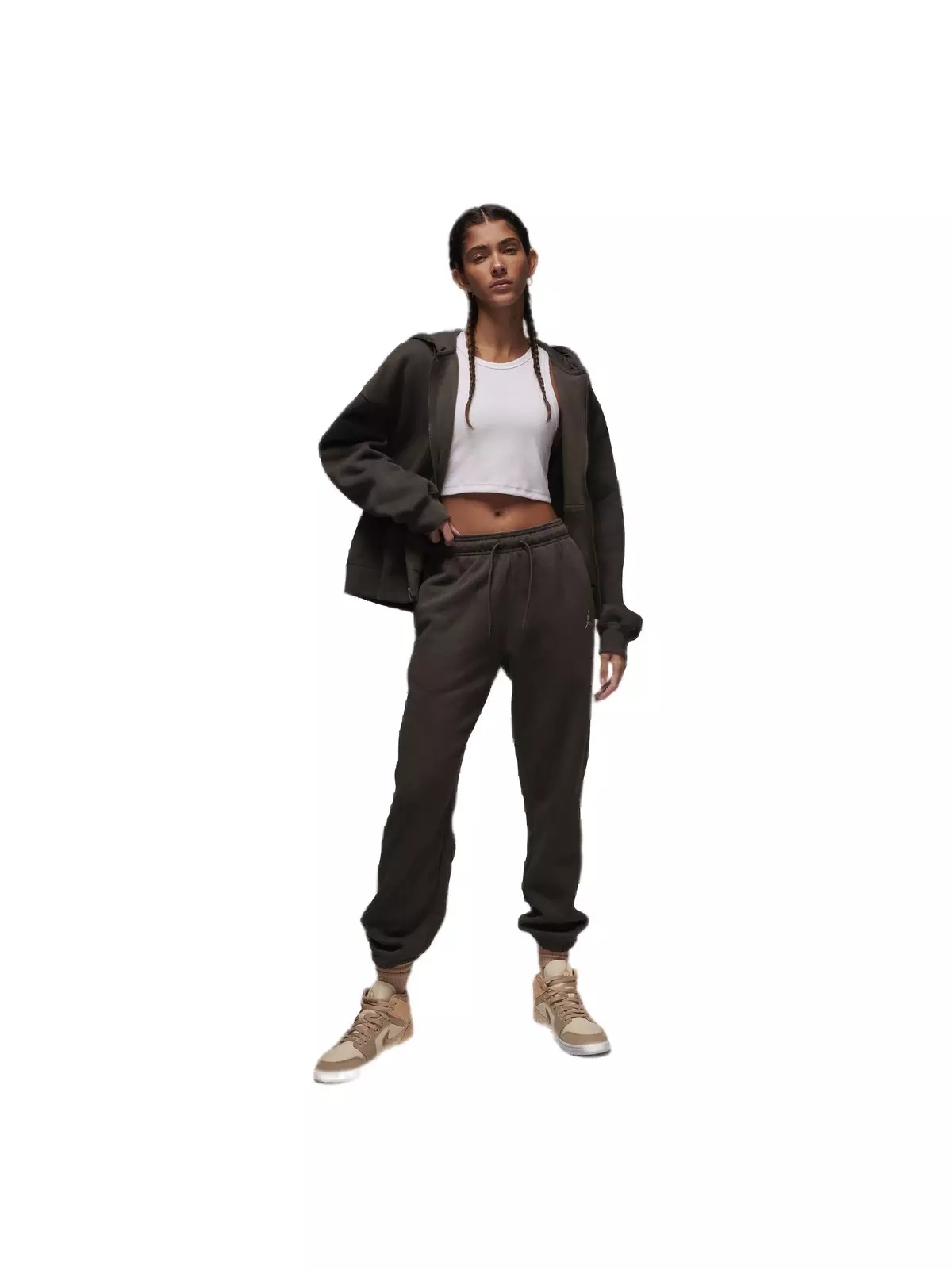 Women's Brooklyn Fleece Full-Zip Jacket -Brown - 6