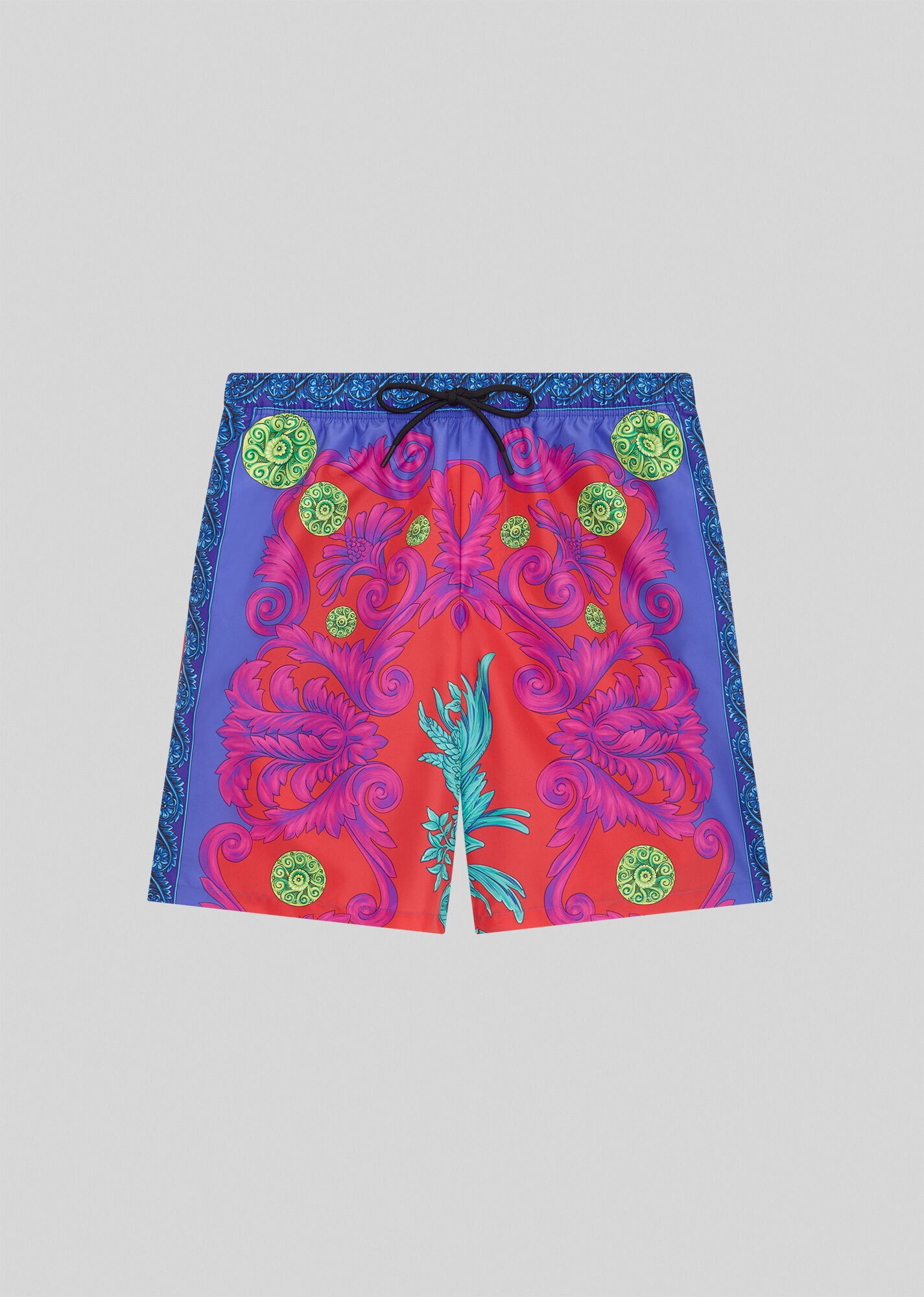 Medusa Trionfo Print Long Swim Shorts - 1