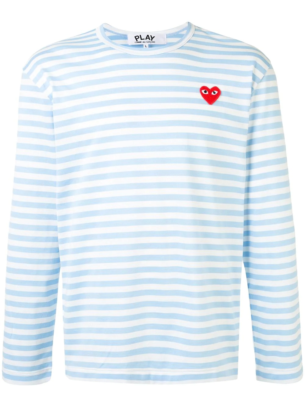 striped long sleeve top - 1