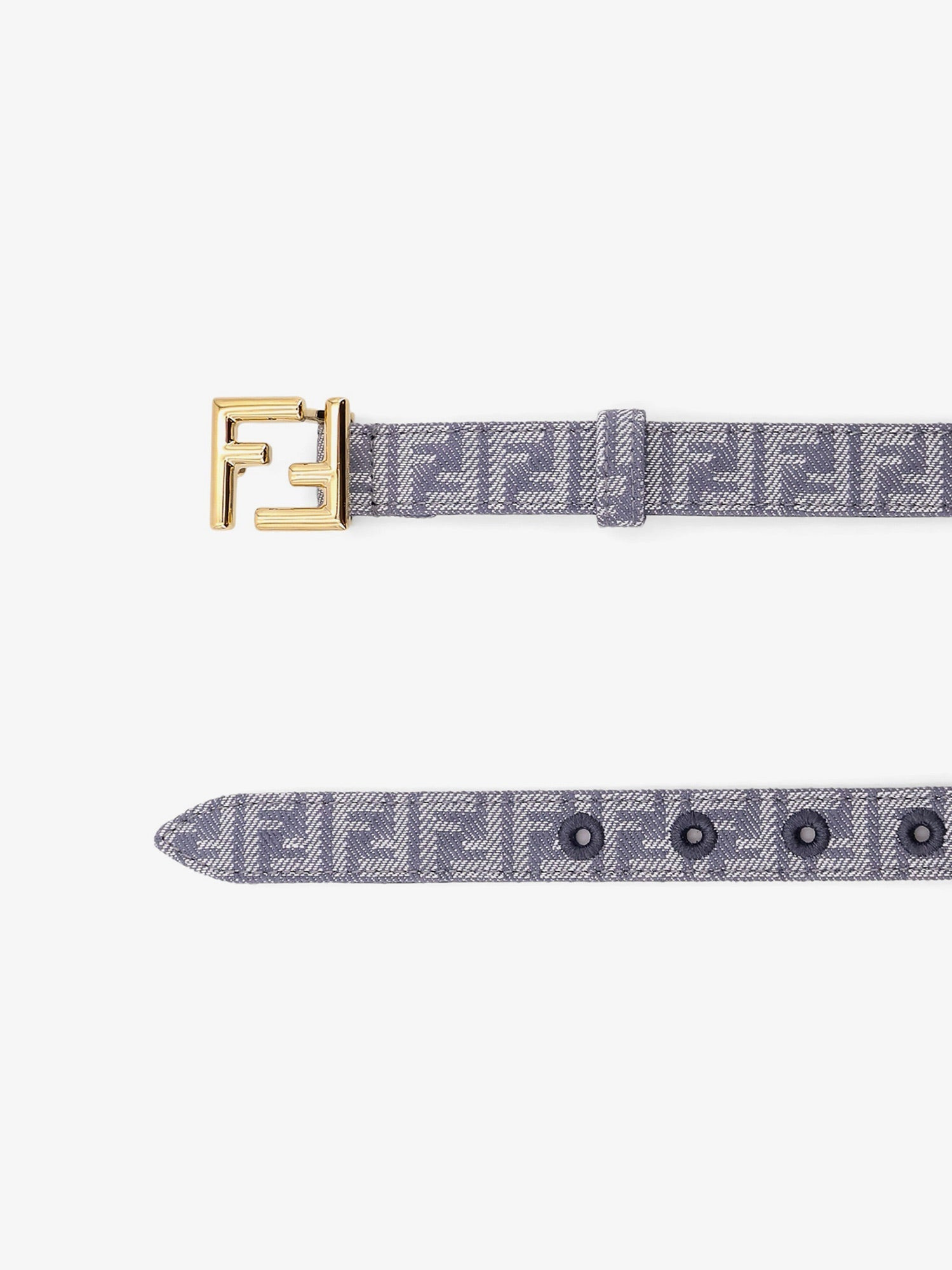 Fendi Women Jacquard Ff Fabric Belt - 2
