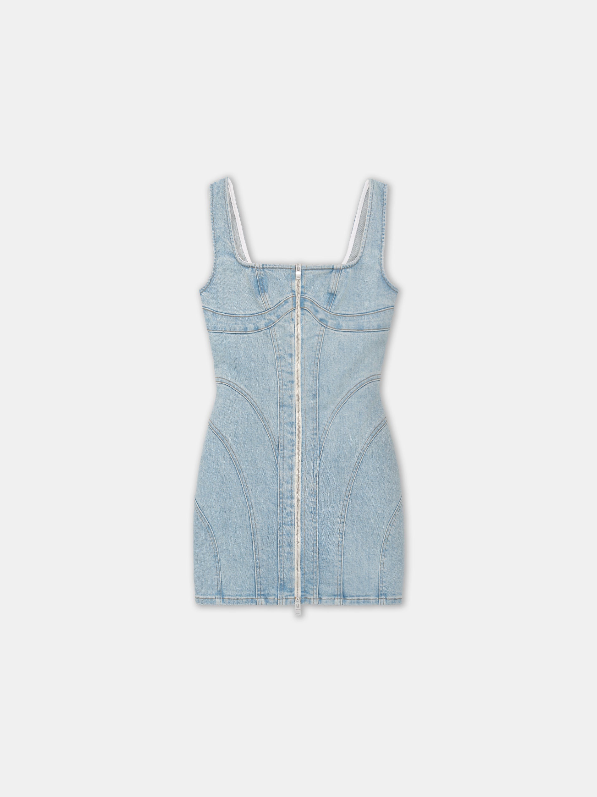 WOMEN'S ZIP CORSET DRESS - 1