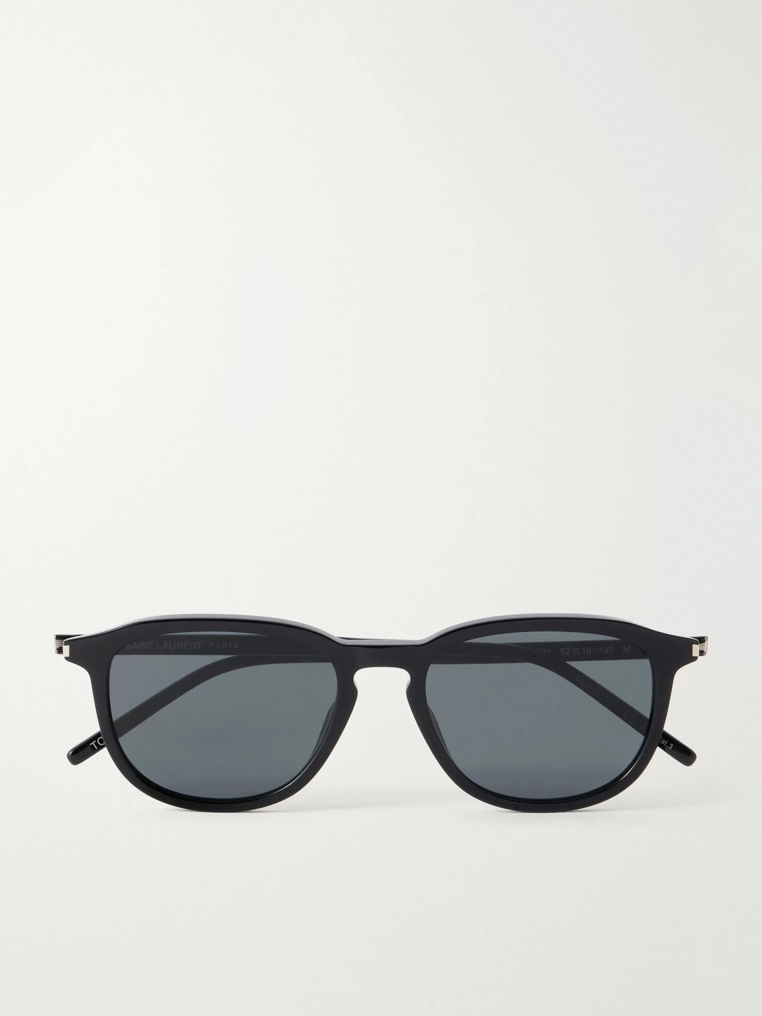 SL 939 Round-Frame Recycled Acetate Sunglasses Black - 1