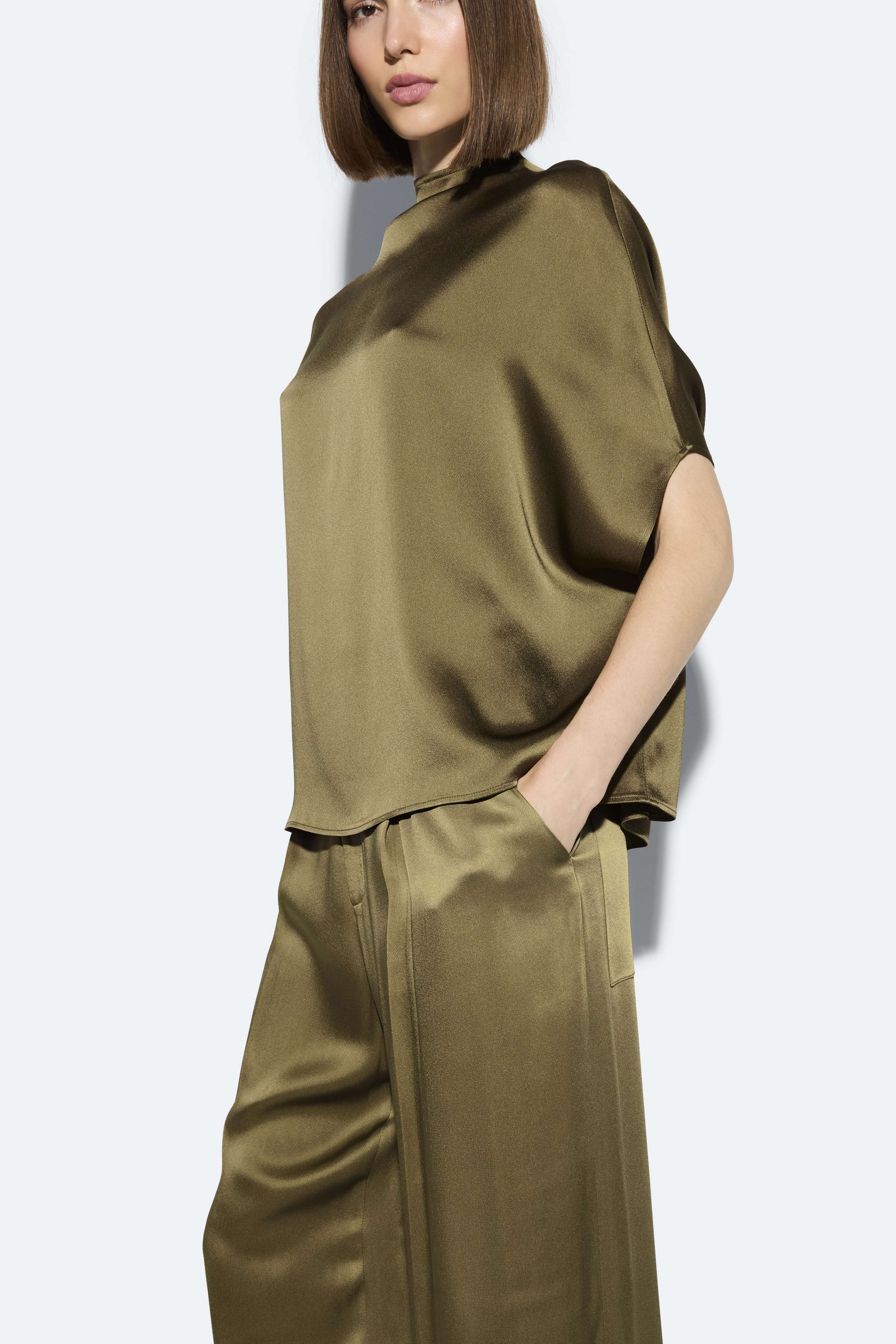 Satin Cape Tee - 4