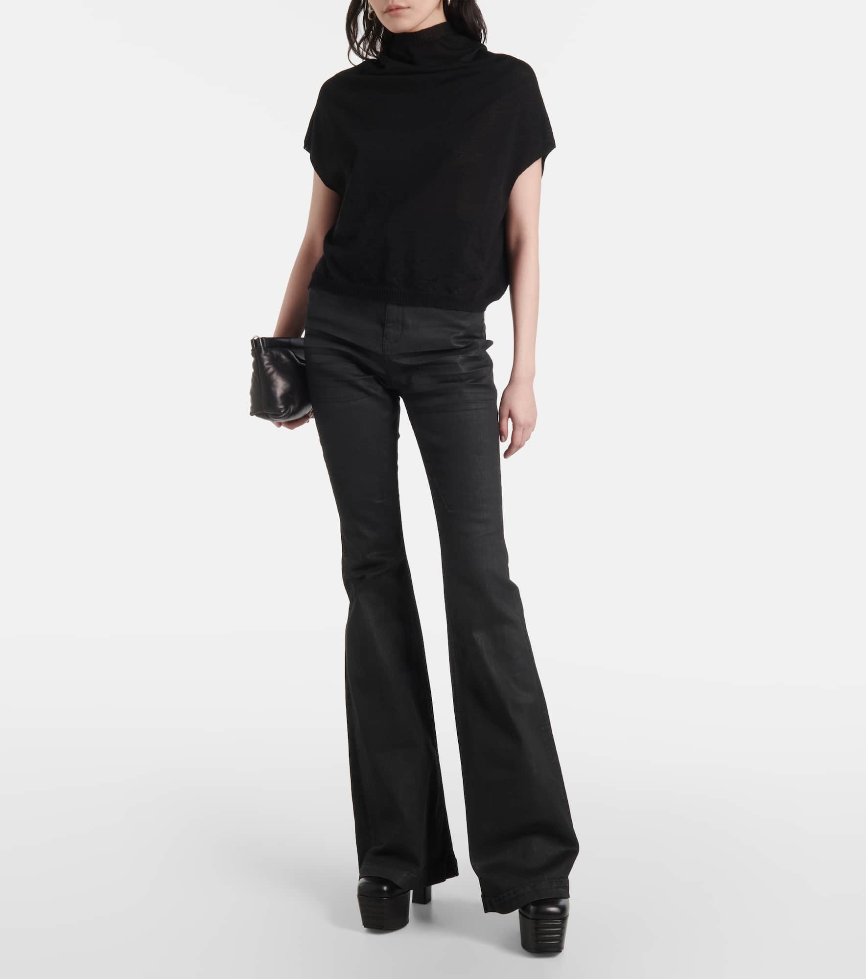 Wool turtleneck top - 2