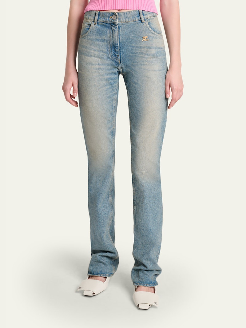 Mid-Rise Slim-Leg Jeans 4