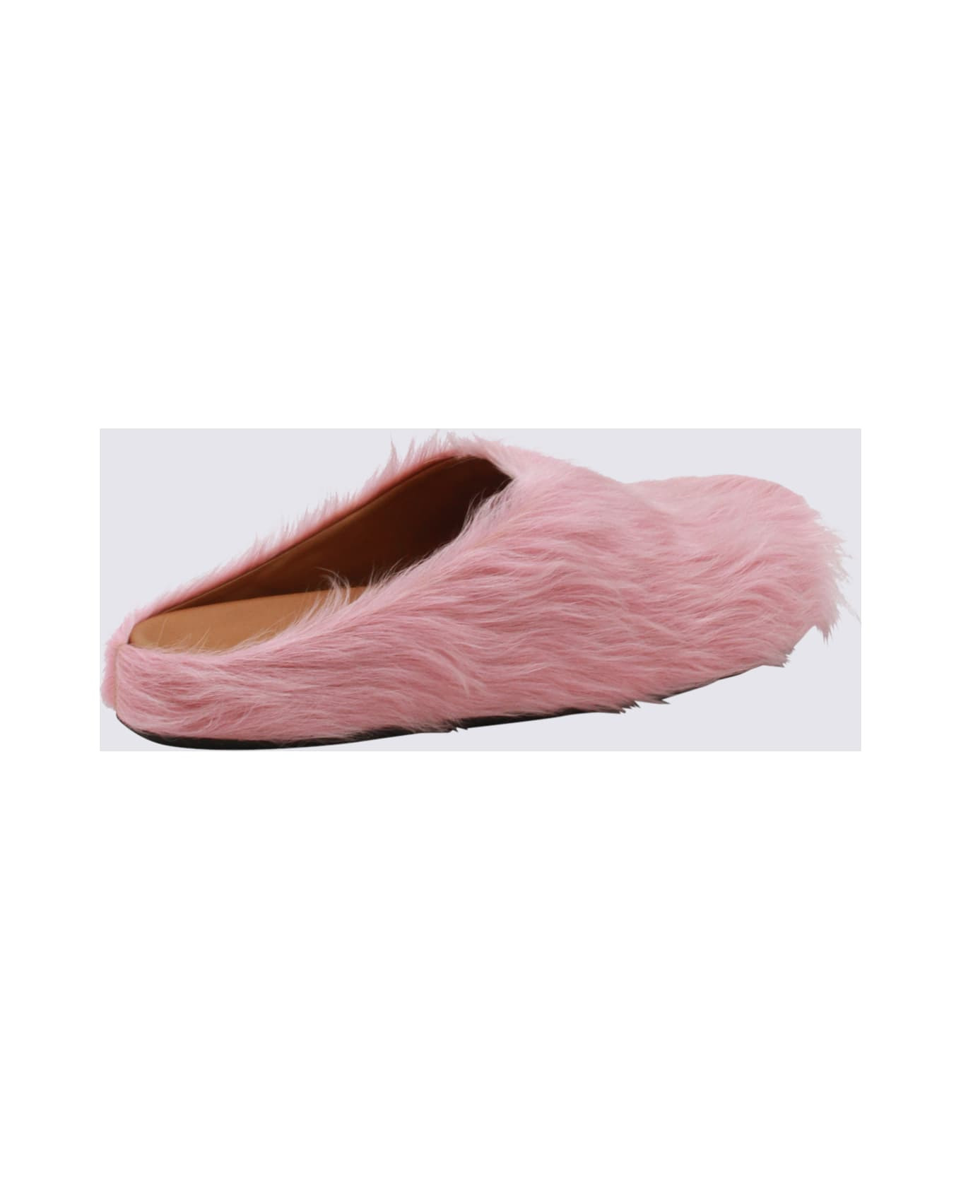 Pink Leather Fussbett Flats - 3