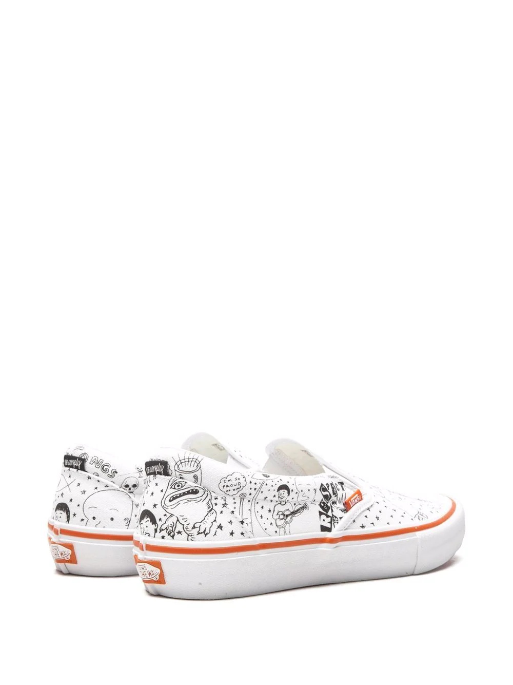 x No Comply Daniel Johnston Slip-on Pro sneakers "Doodles" - 3