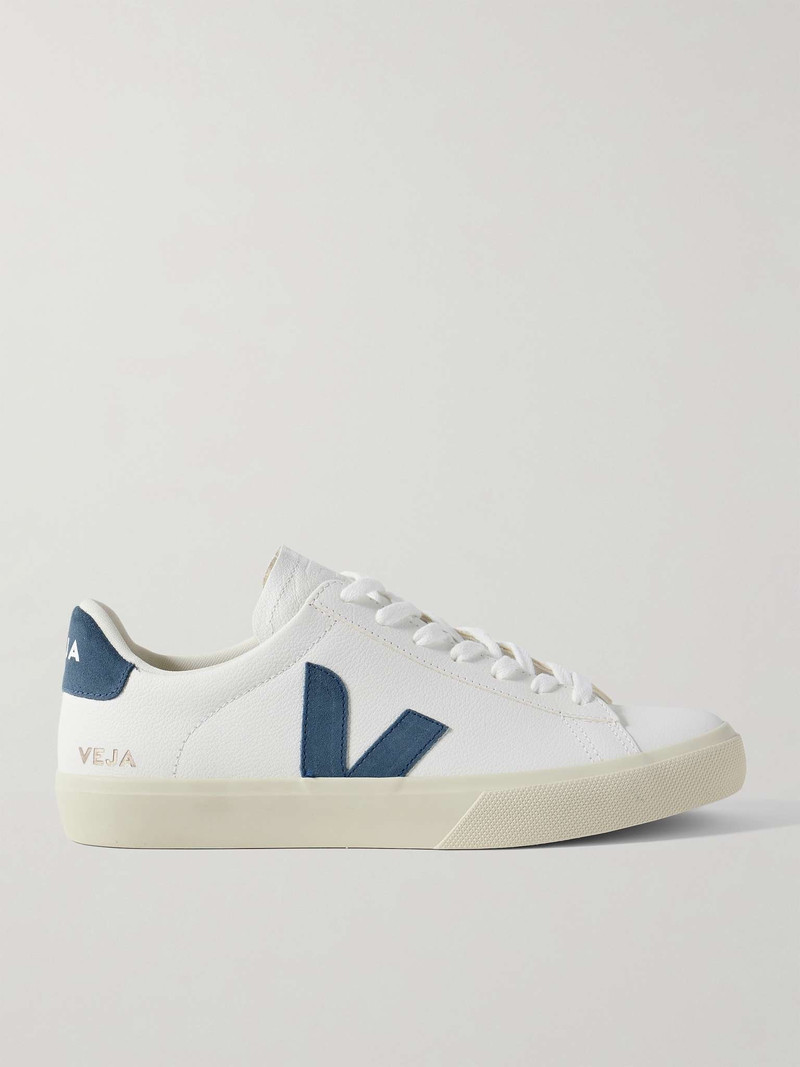 Campo Suede-Trimmed CWL Leather Sneakers - 1