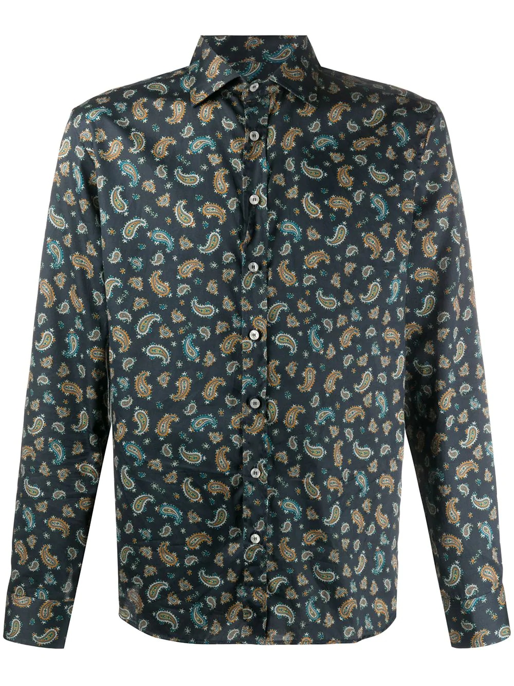 paisley print tailored shirt - 1