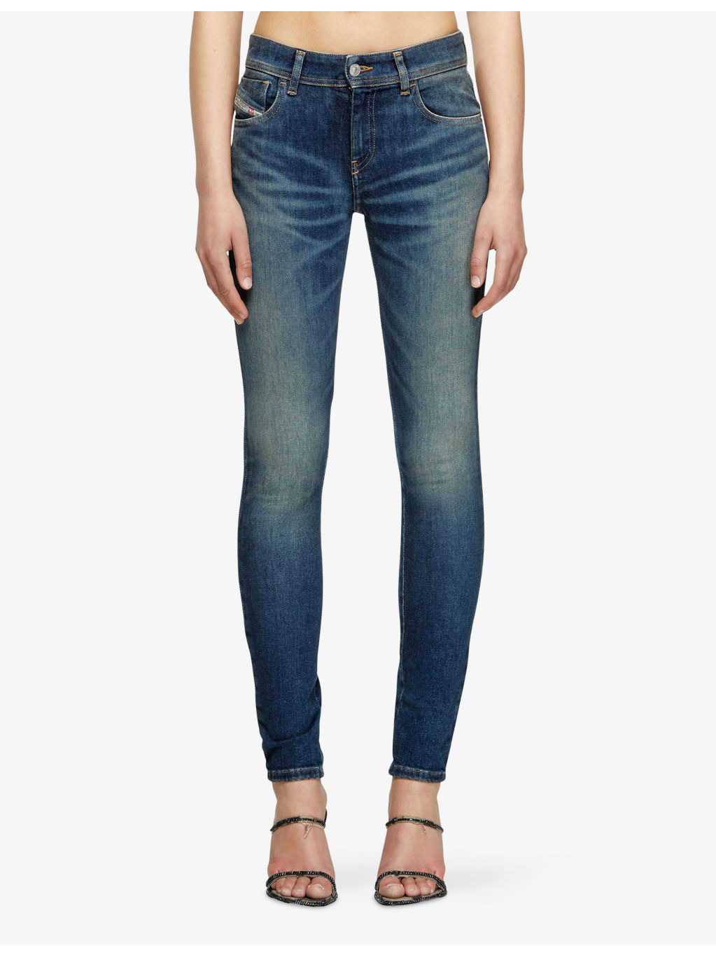 2017 Slandy Skinny-Fit Stretch-Denim Jeans - 3