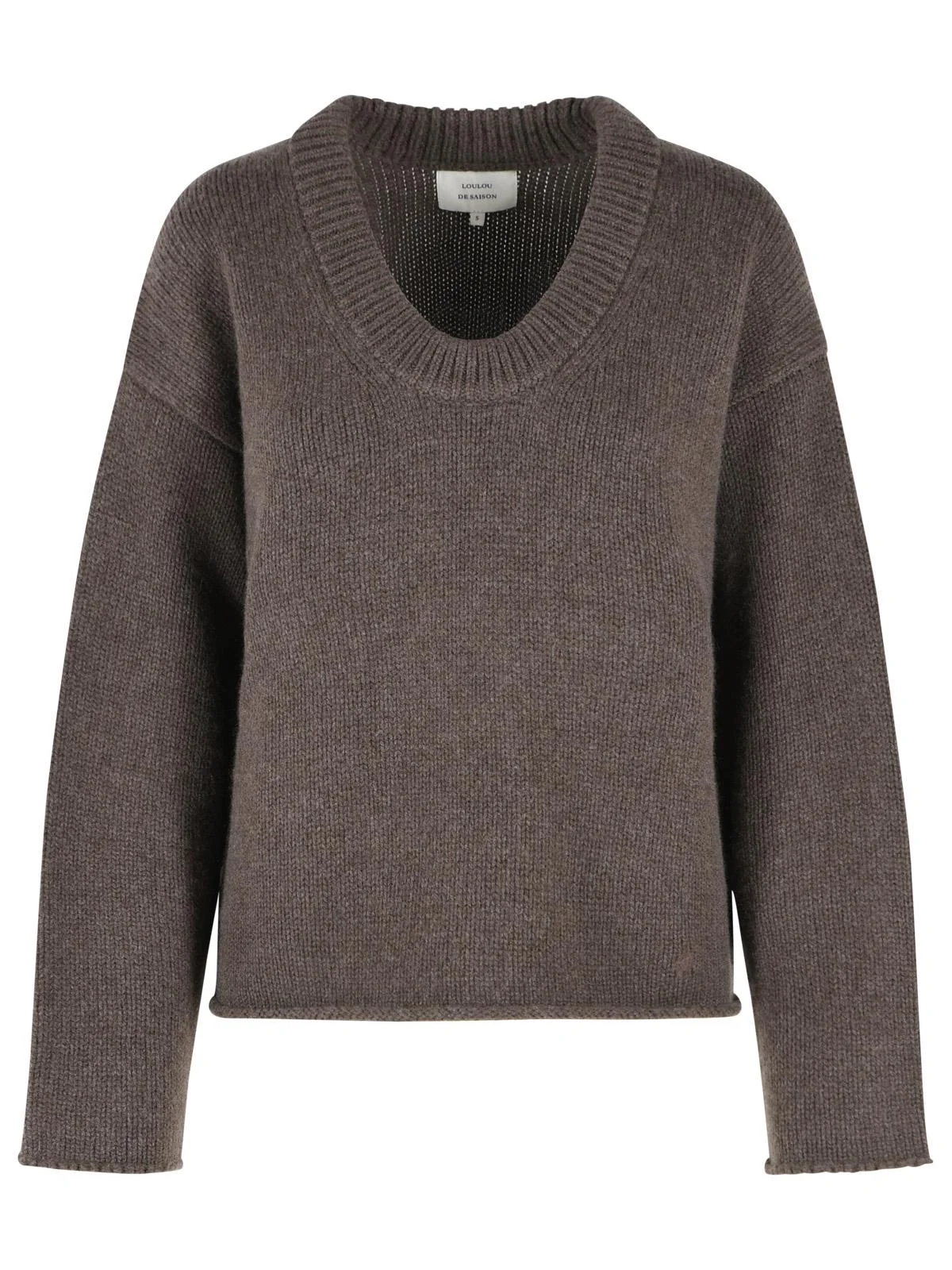Loulou De Saison DERRY Brown Cashmere Sweater - 1