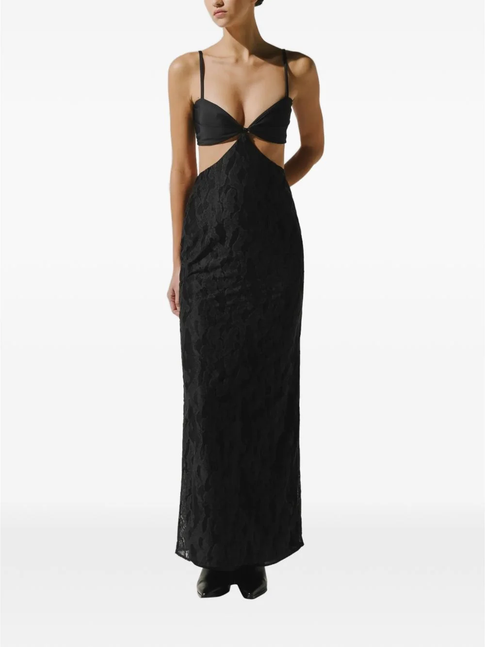 Roro cutout lace-panelled maxi dress - 1