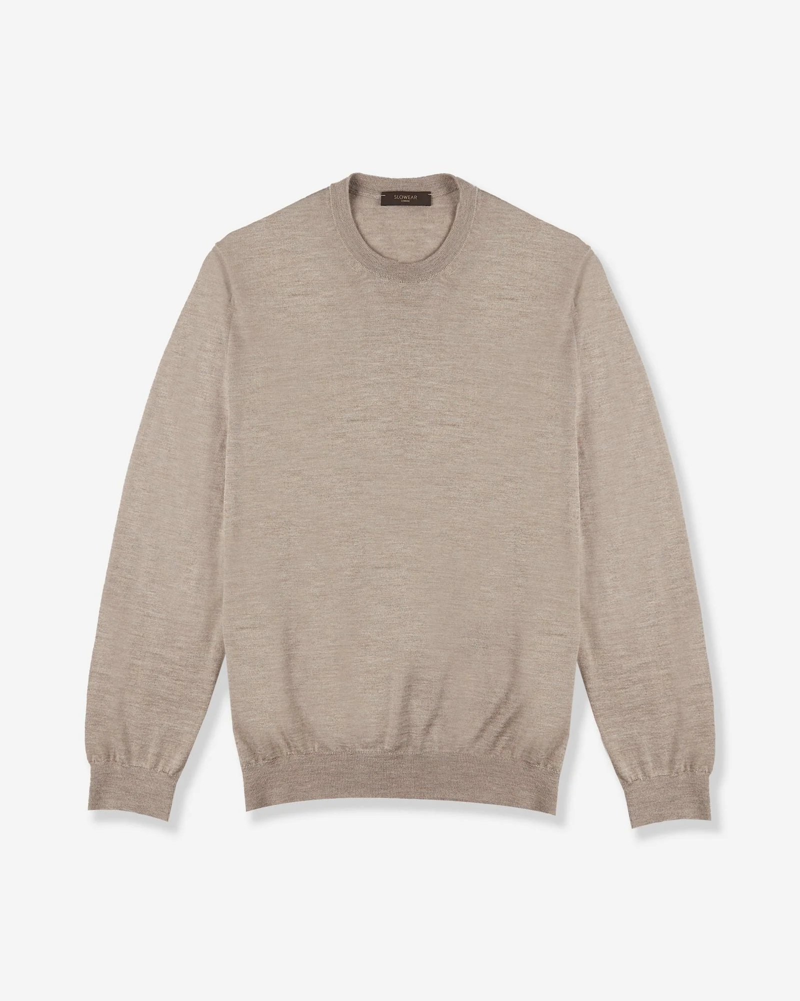 Cashmere and silk slim fit crewneck sweater - 1