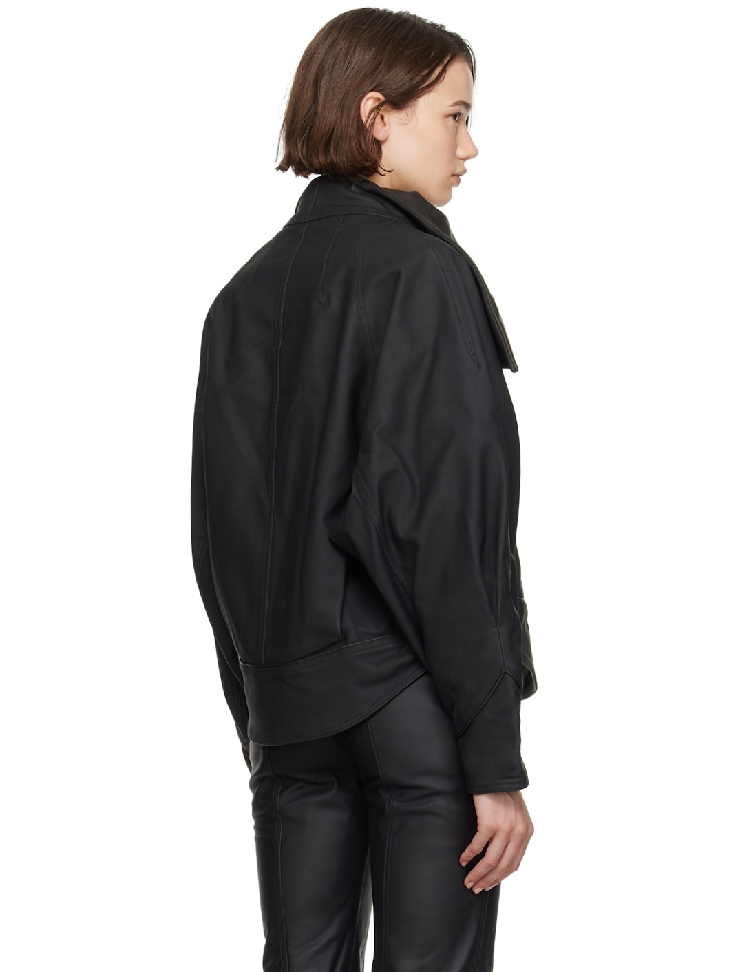 Black Kiko Kostadinov Edition Eero Leather Jacket - 3