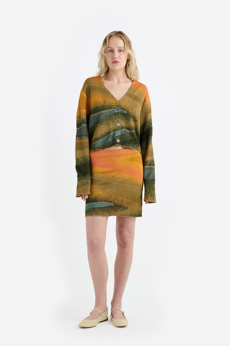 The Elder Statesman FINE GAUGE CARDIGAN outlook