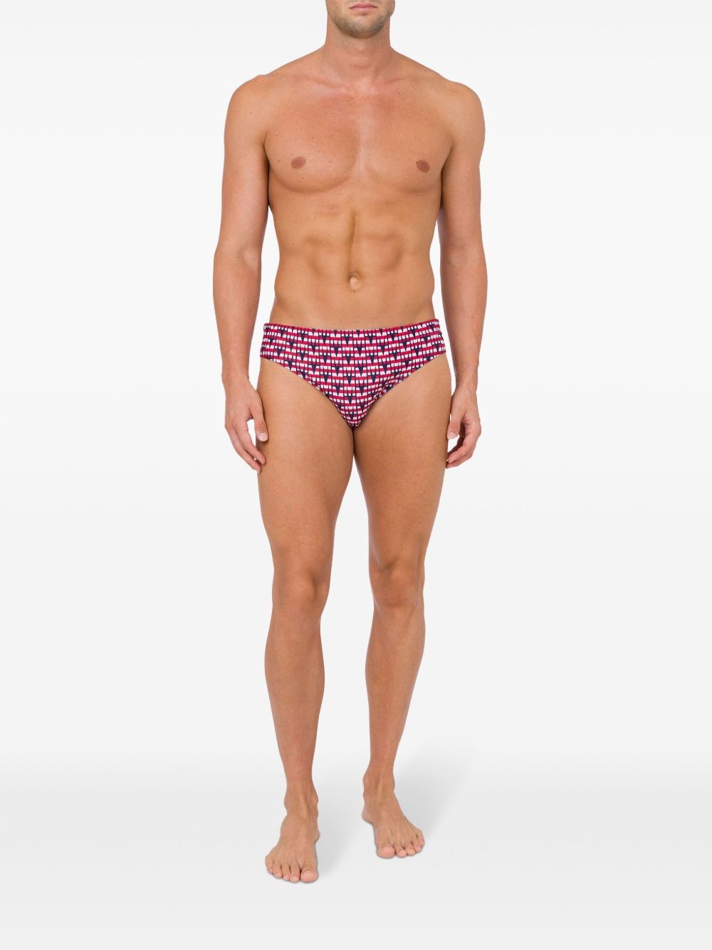 patterned swim briefs - 3