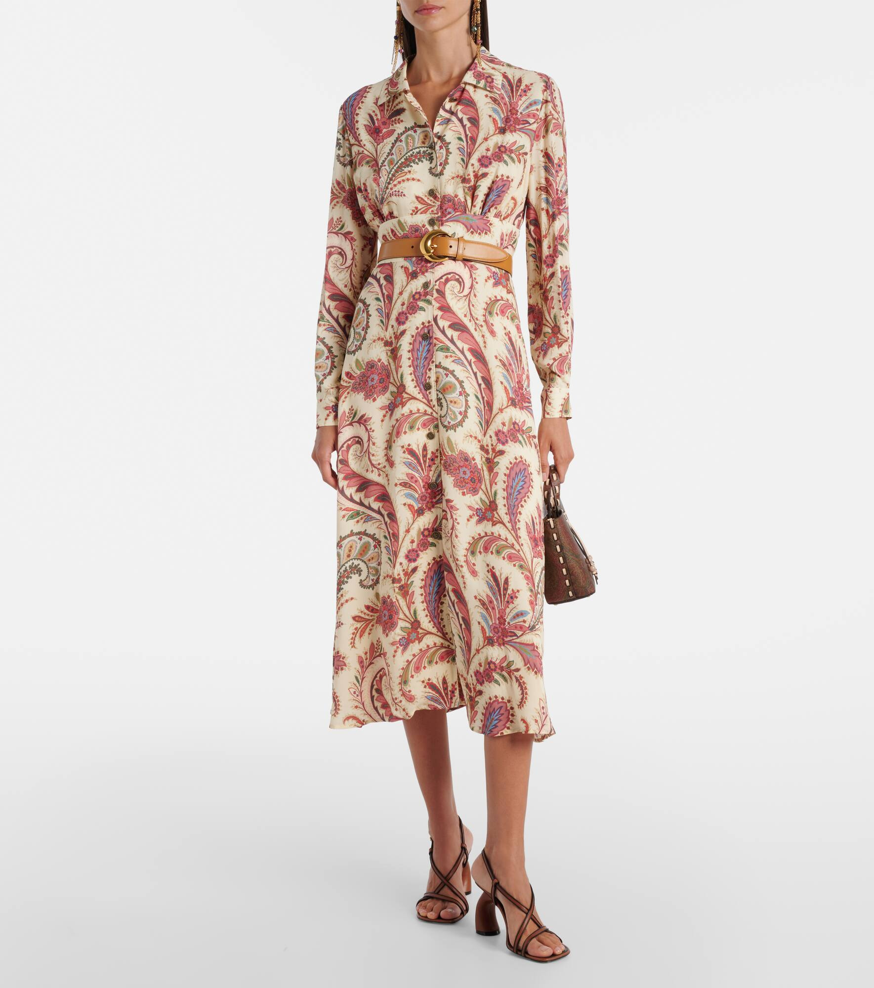 Paisley shirt dress - 2