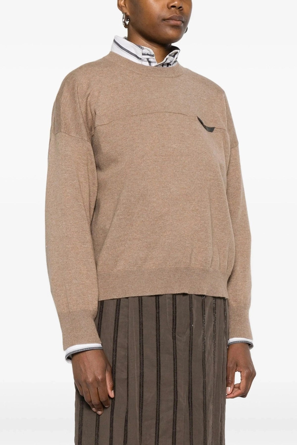 Brunello Cucinelli Women Monile Crop Sweater - 2