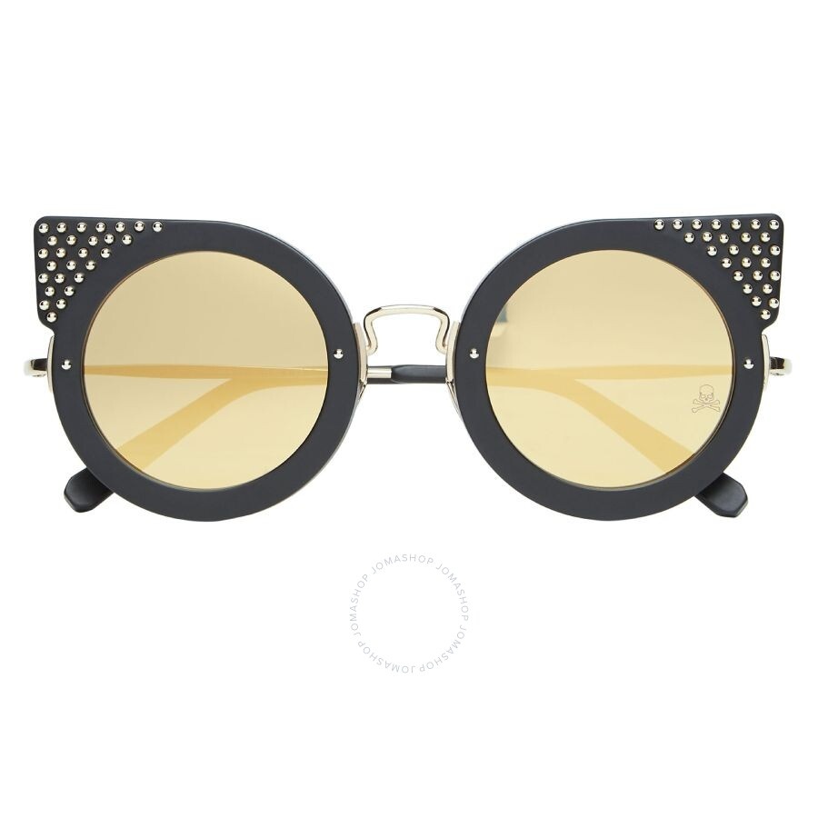 NWT | Philipp Plein | Red Cat-Eye Sunglasses | SPP097S - Gold Detail Sunglasses Cat Eye | Philipp Plein Outlet main image 3