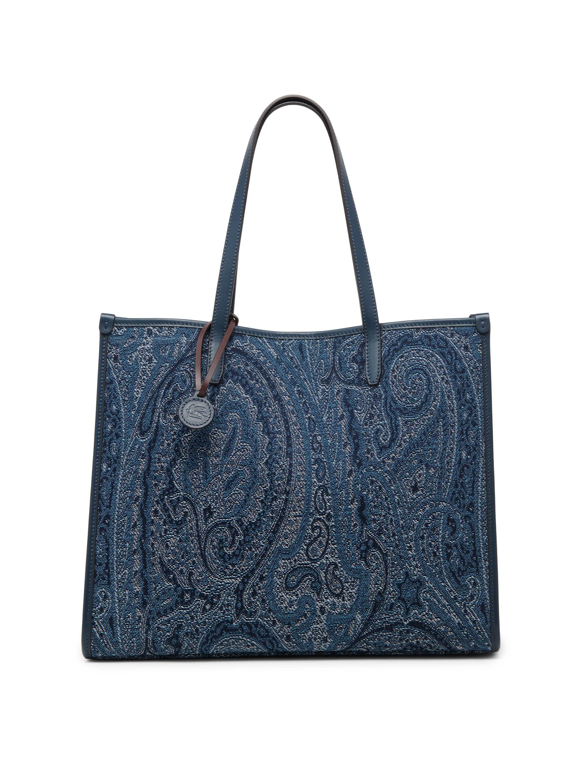 Women's Lovetrotter Large Jacquard Paisley Denim Tote Bag - Multi - 1