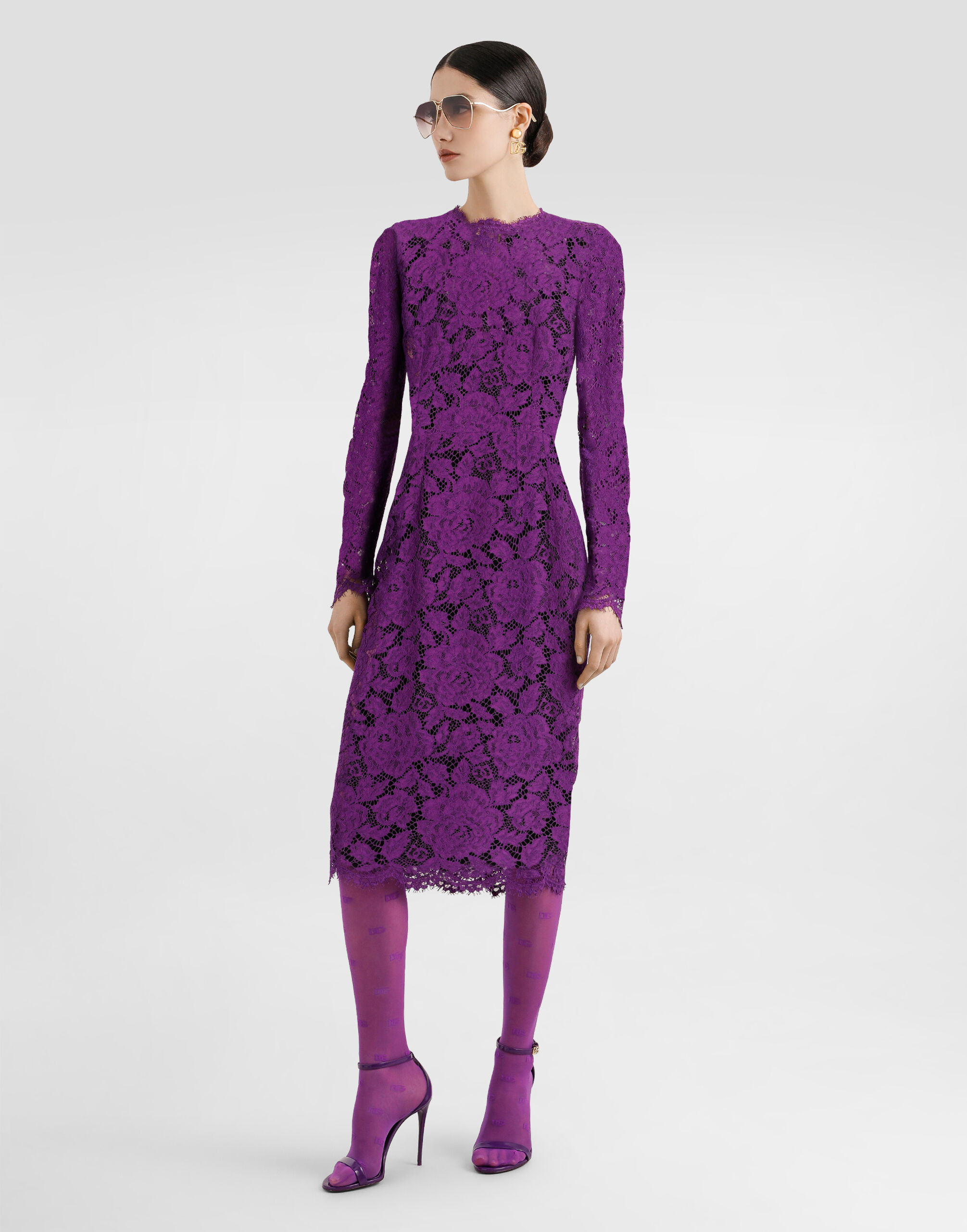Cordonetto lace sheath dress - 2