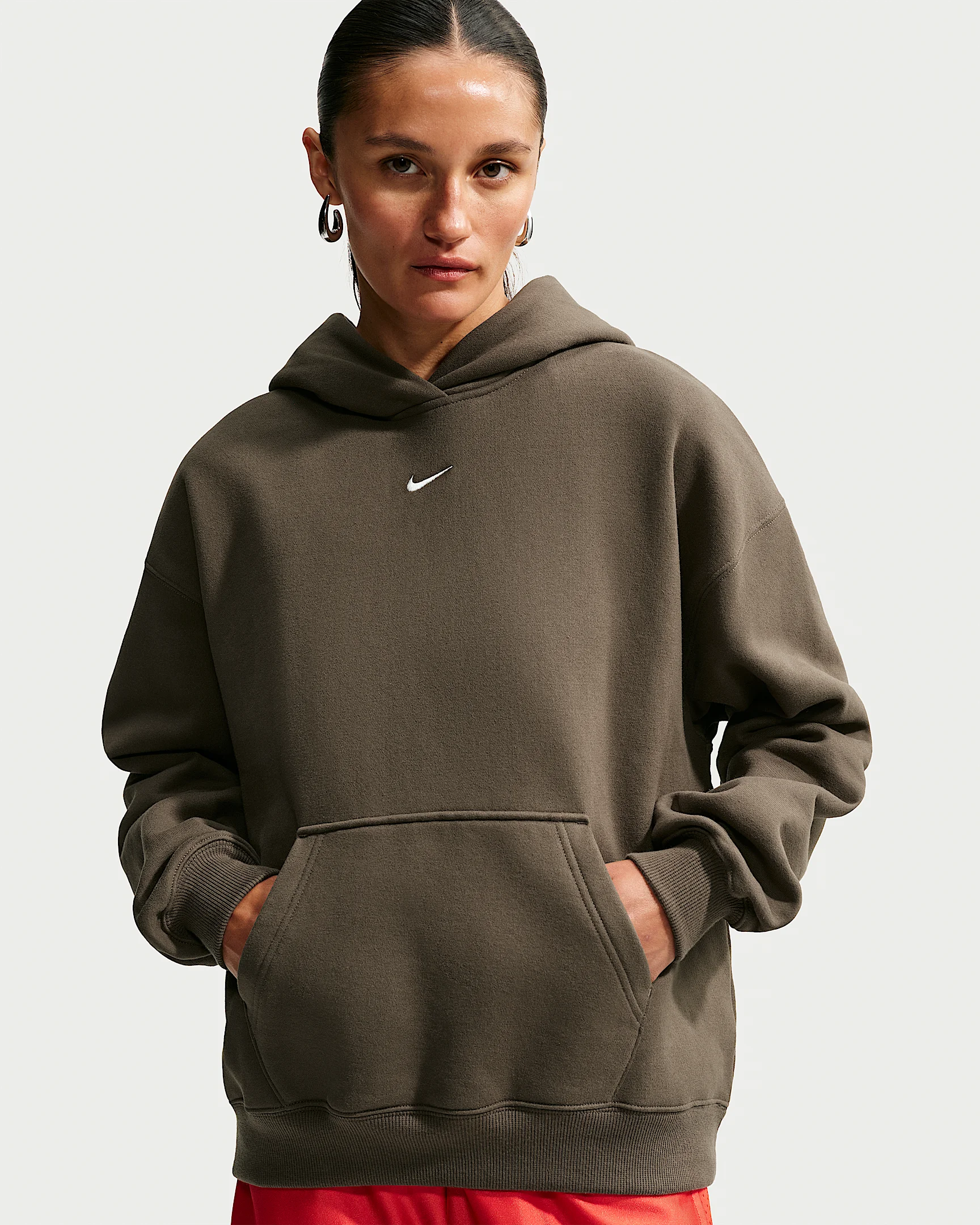 Nike Studio Fleece Medium Weight Women's Oversized Pullover Hoodie - 1