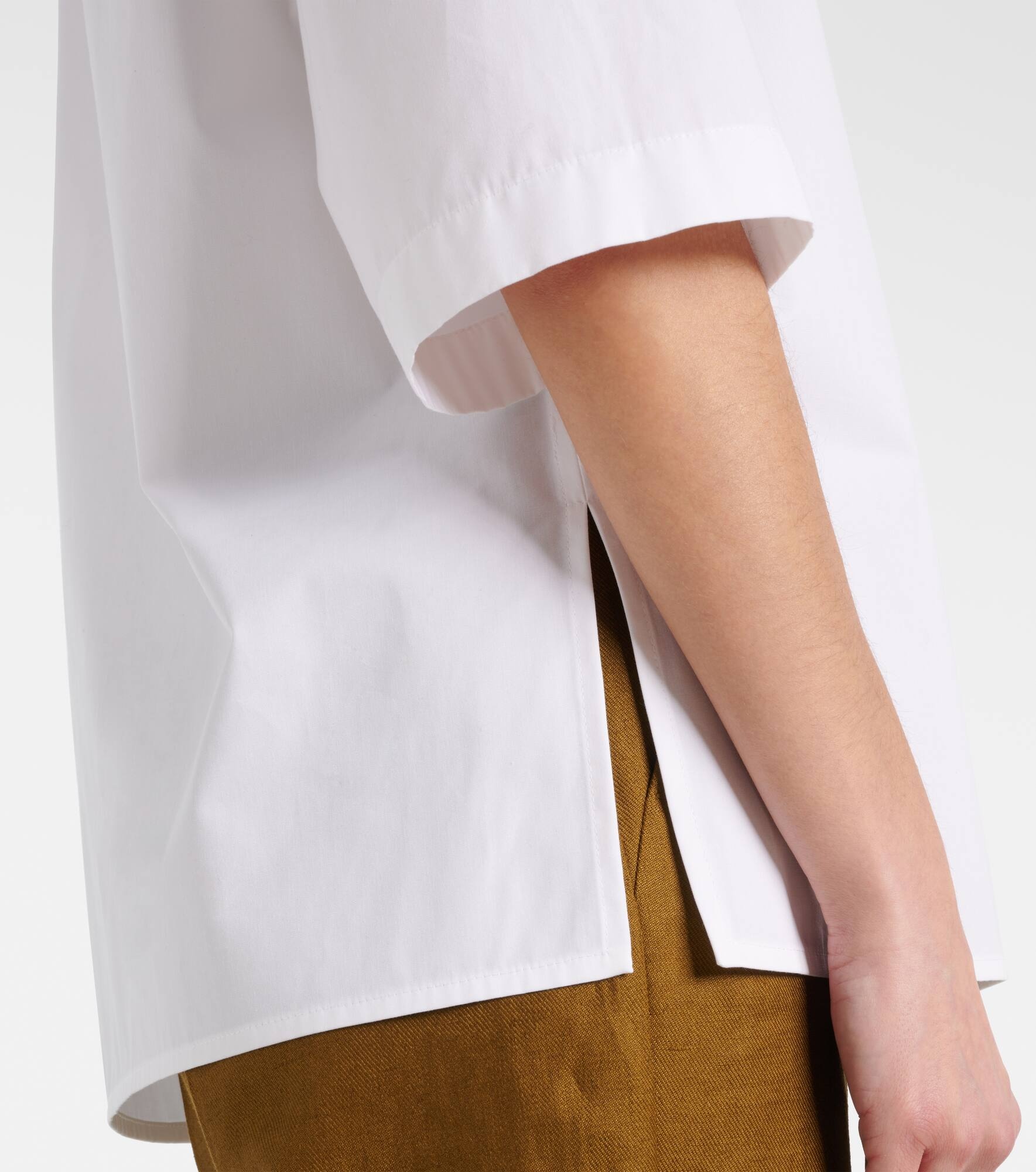 Oversized cotton poplin top - 5