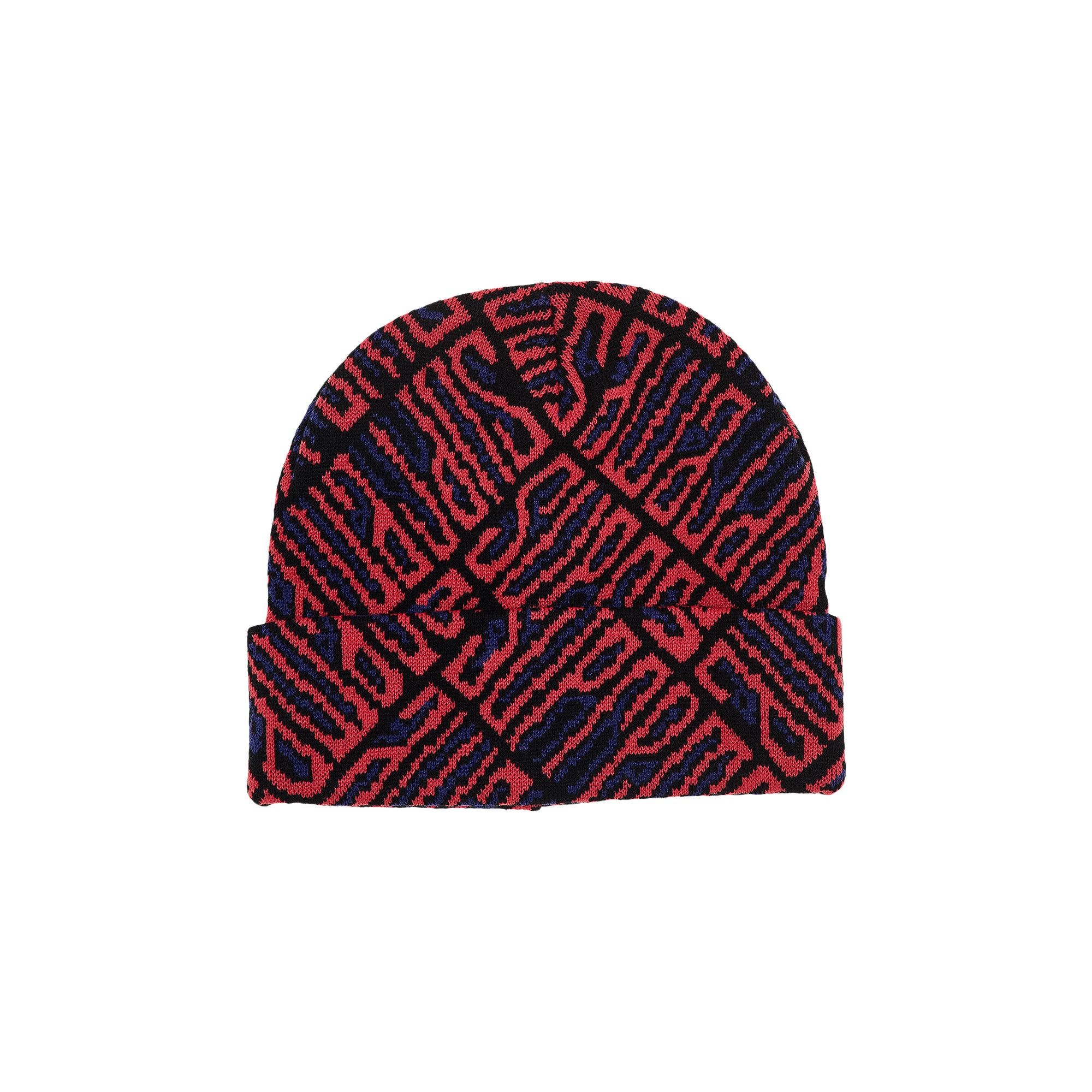 Supreme Funk Spellout Beanie 'Red' - 1