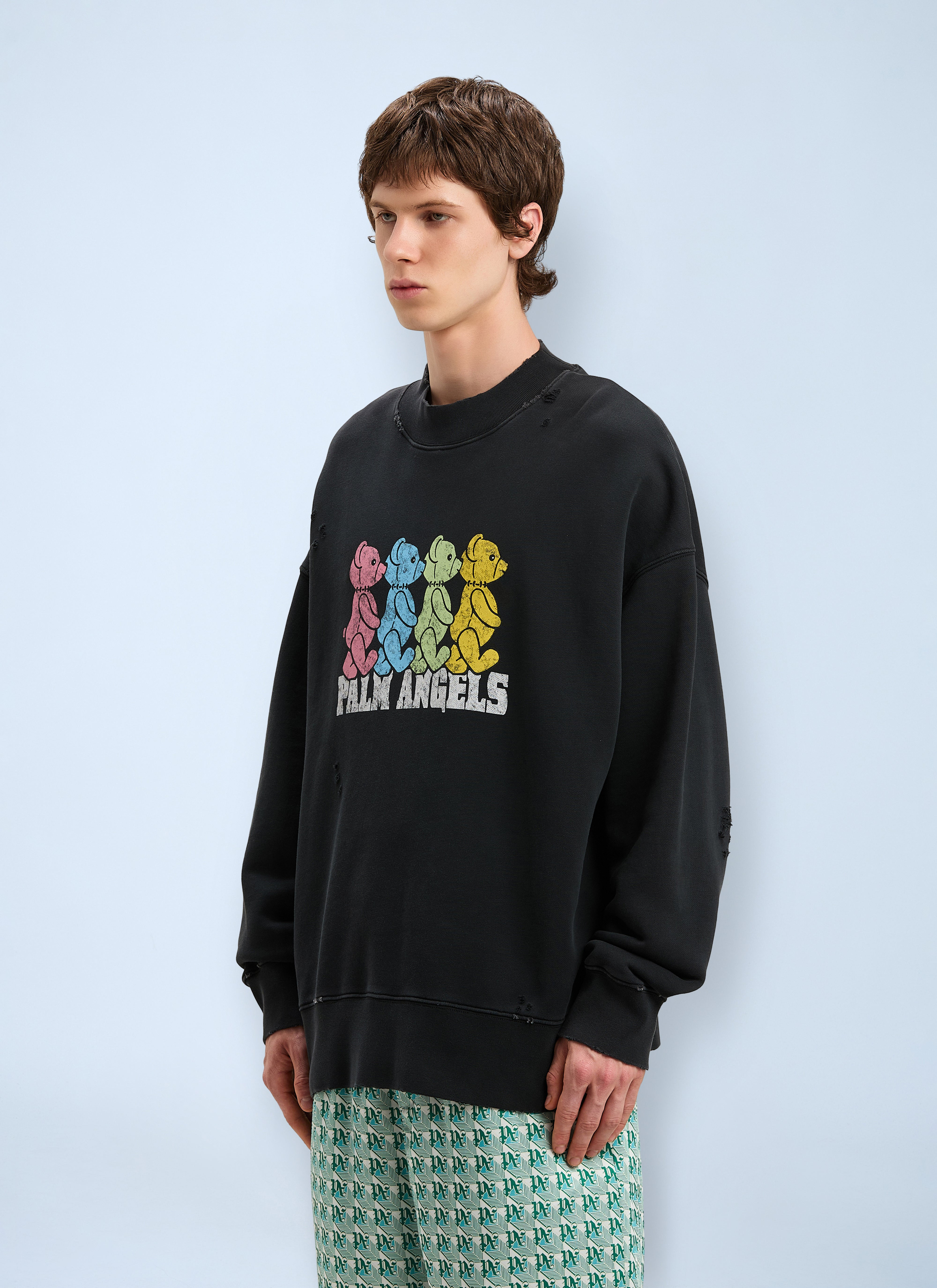 Palm Angels Men Logo Motif Sweatshirt - 3