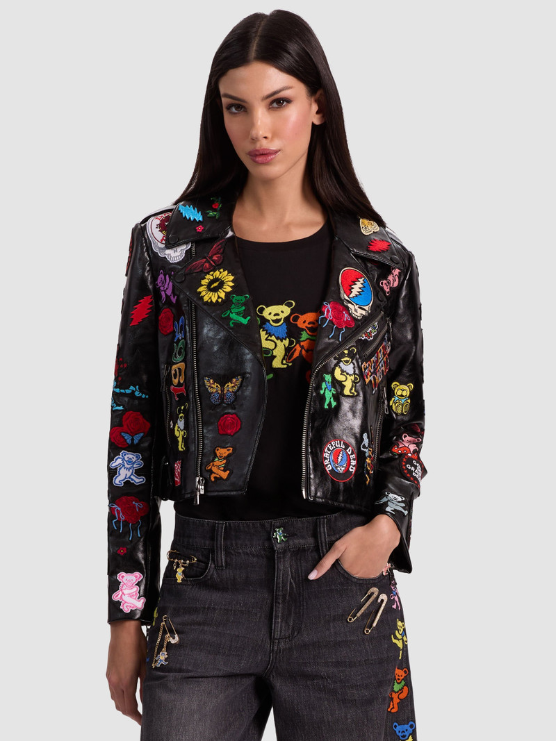 A+O X GRATEFUL DEAD CODY VEGAN MOTO JACKET 1