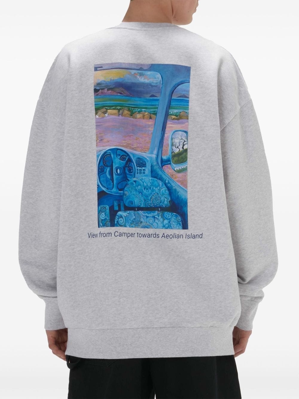 Anchor-logo organic cotton sweatshirt - 3