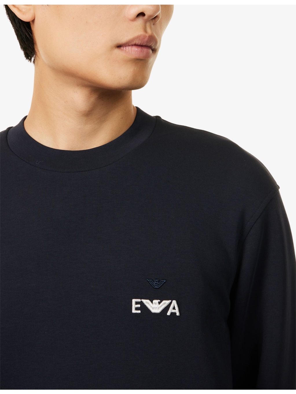 Embroidered-Logo Crewneck Cotton-Jersey Sweatshirt - 5