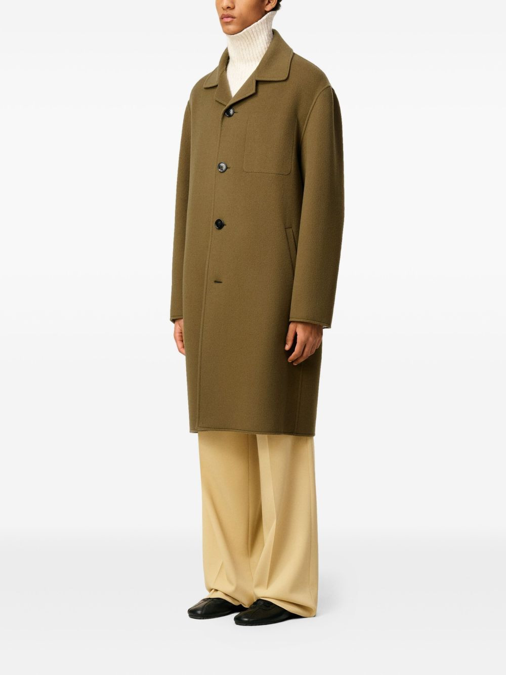 four-button single breasted coat - 3