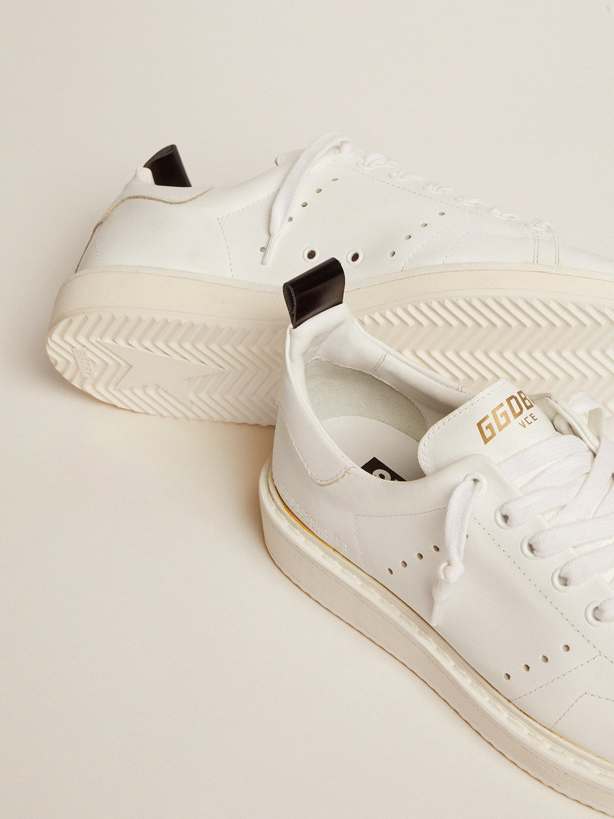 Men's Starter in leather with star on the heel tab - 4