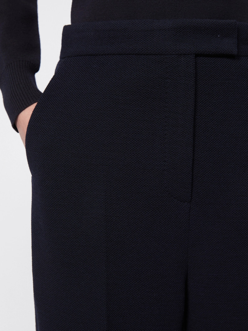 ATTINIA Wool piqué trousers - ULTRAMARINE 5