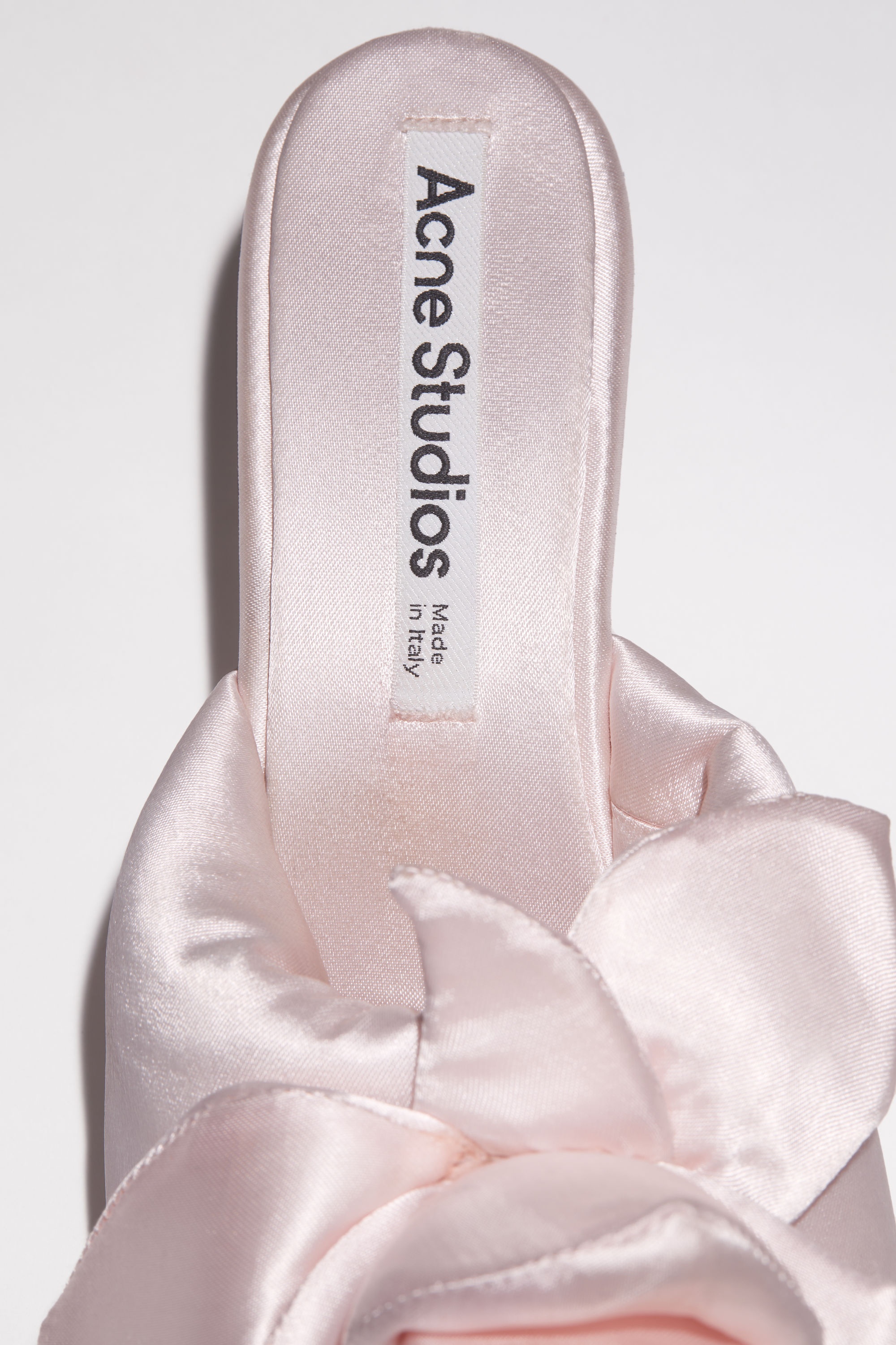 Satin wedge sandal - Pale Pink - 5