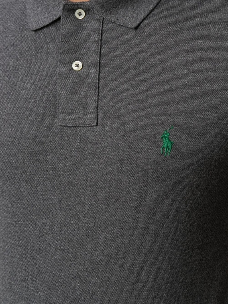 embroidered-logo polo shirt 5
